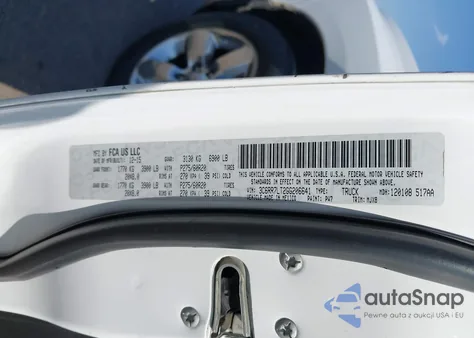 2016 Ram 1500 Big Horn from USA, damaged, VIN 3C6RR7LT2GG206641